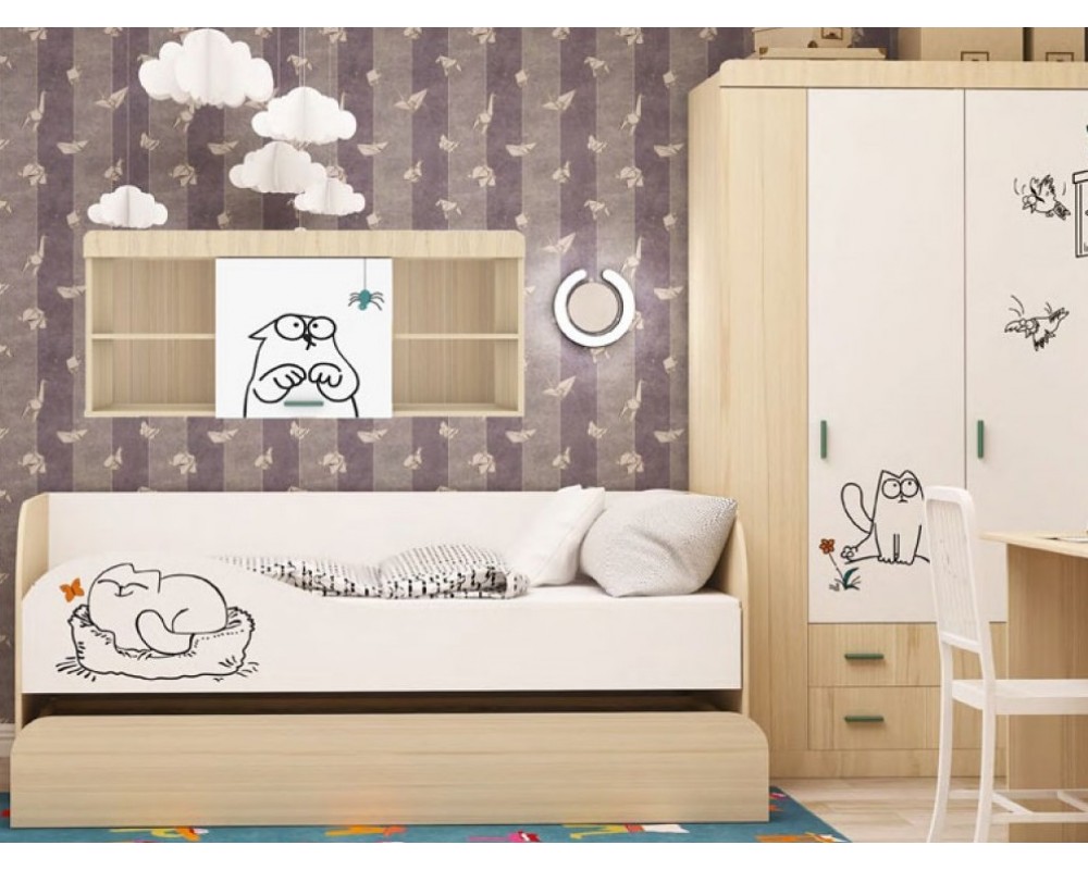 Кровать 2-уровневая Кот-7