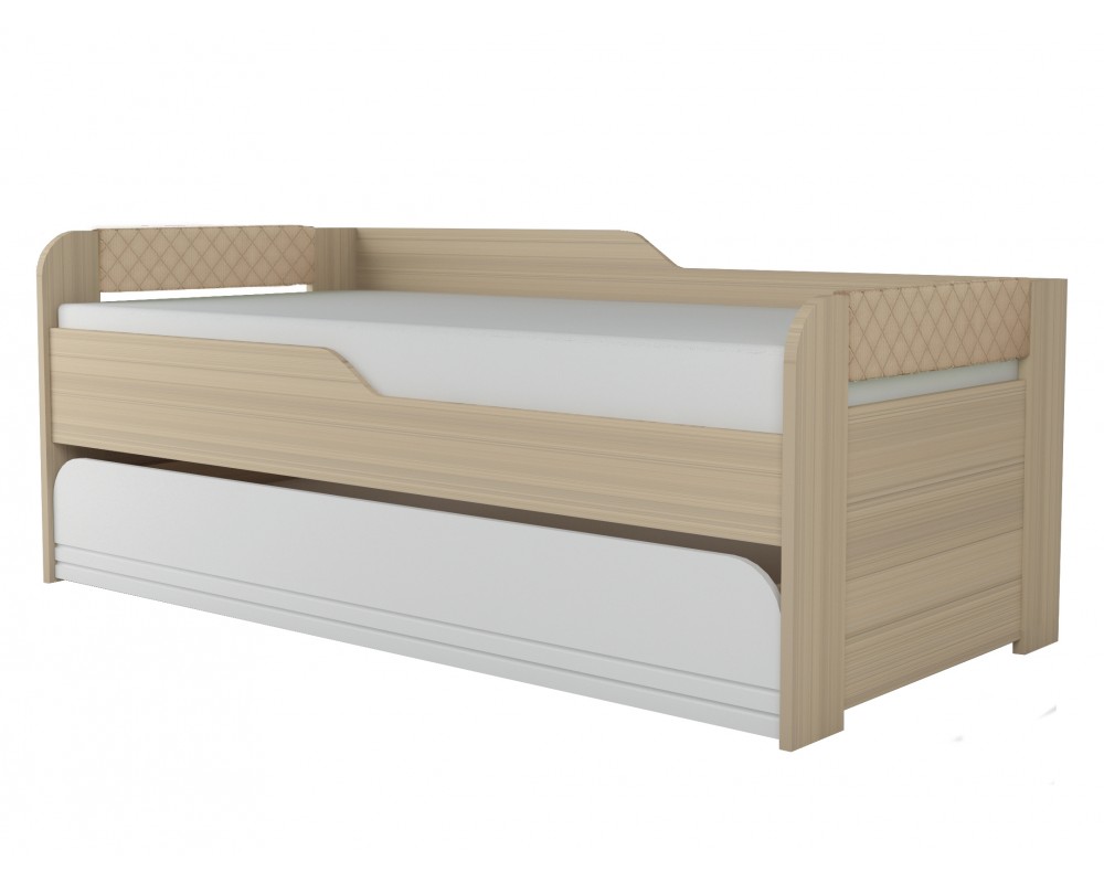 Кровать 2-уровневая Стиль Кофе с молоком-0