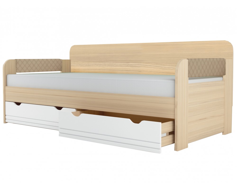 Кровать-тахта Стиль Кофе с молоком-0