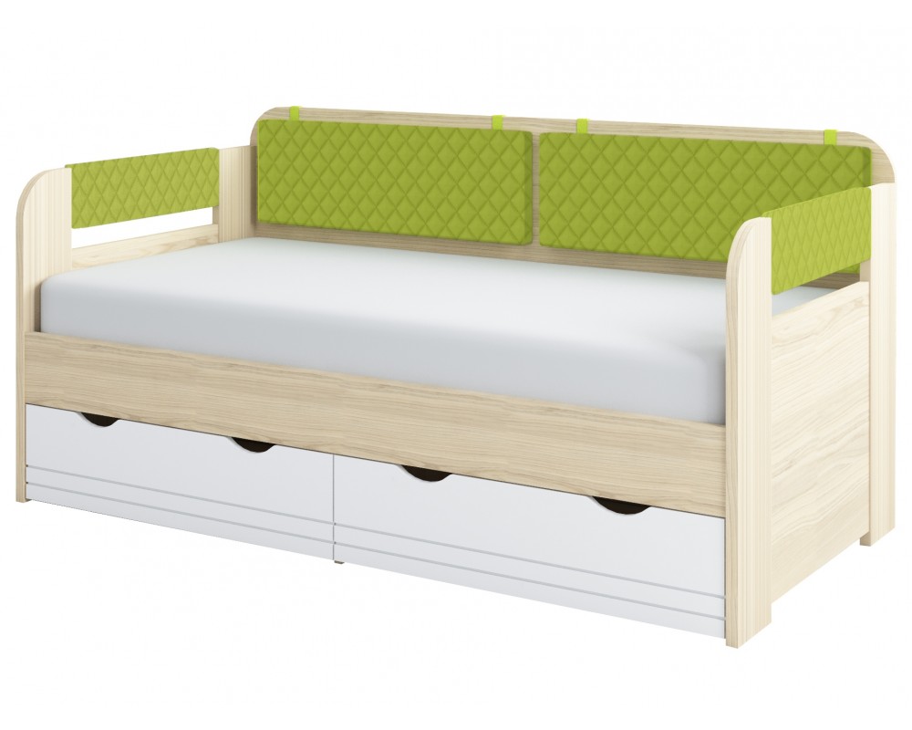 Кровать-тахта малая Стиль Лайм с подушками-0