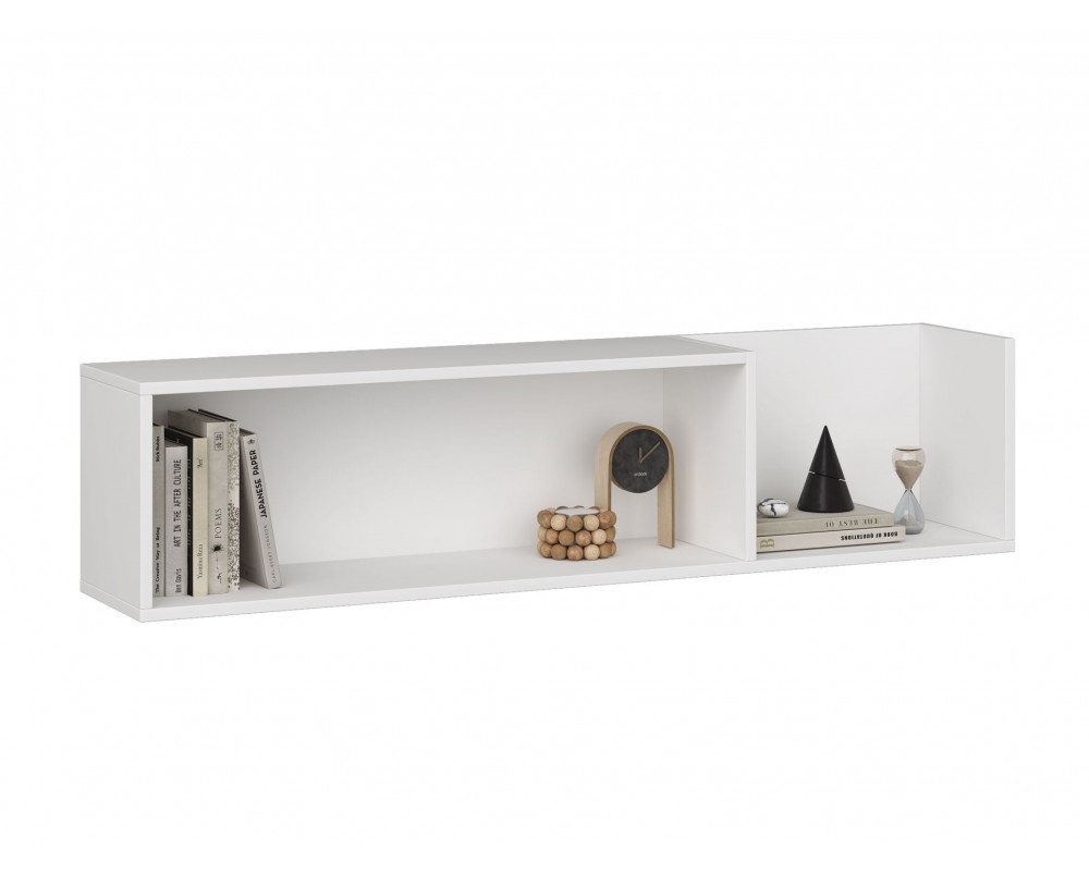 Полка навесная белая Чарли-3