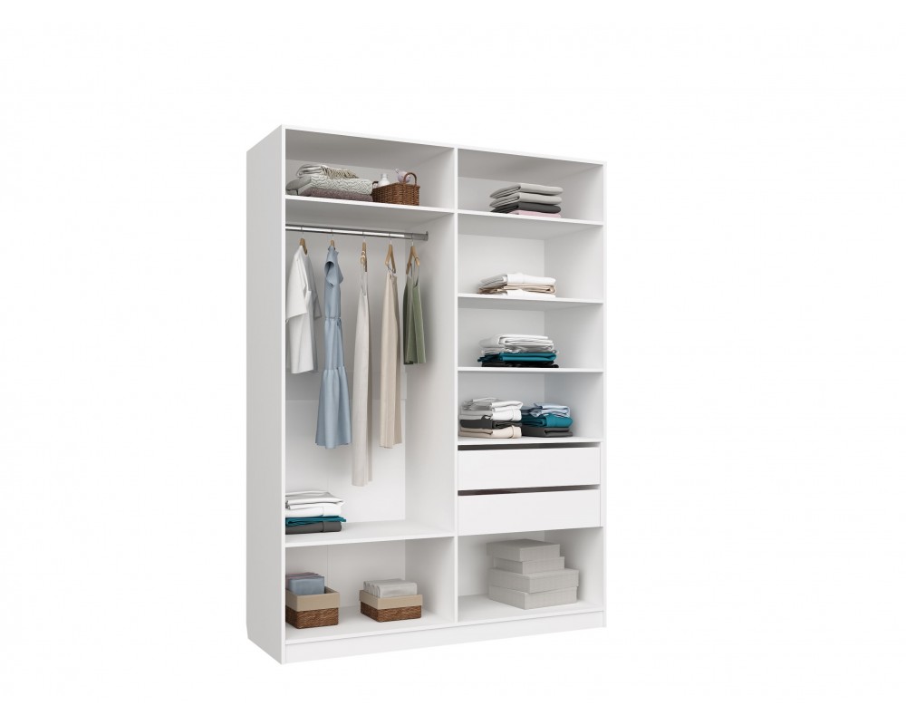 Шкаф четырехдверный Чарли Белый-5