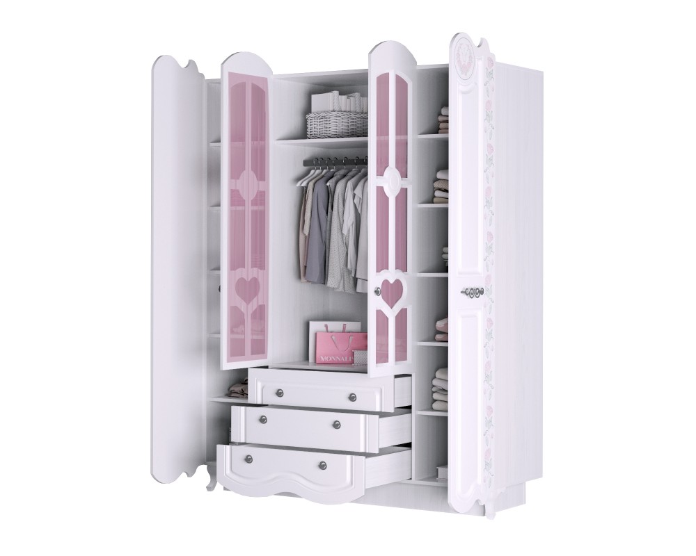 Шкаф четырехдверный Розалия-5