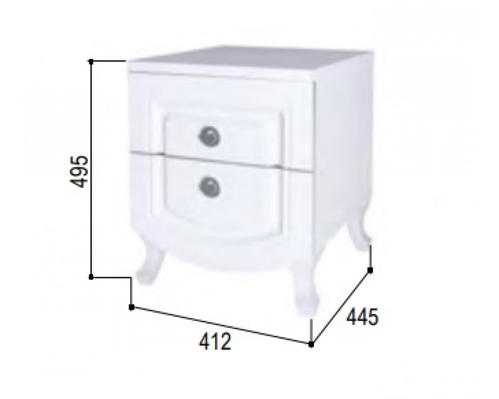 Тумба прикроватная Розалия-1