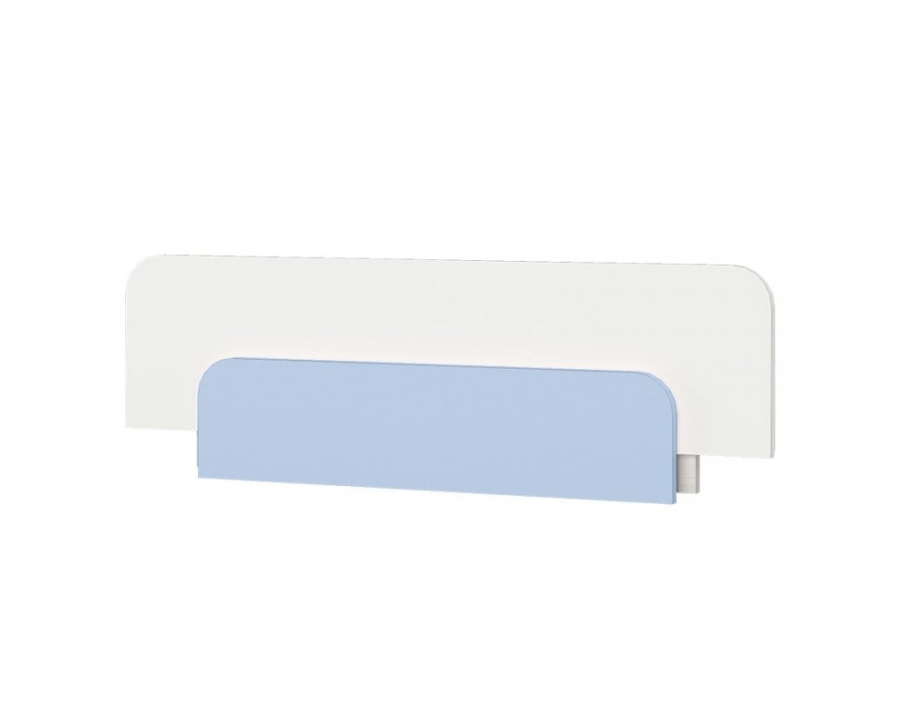 Кровать-тахта Зефир голубой с бортиком-1