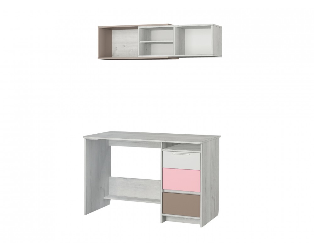 Стол письменный Зефир розовый-2