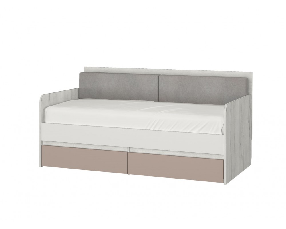 Кровать-тахта Зефир розовый малая с подушками с бортиком Кровать-тахта Зефир розовый малая с подушками с бортиком-5