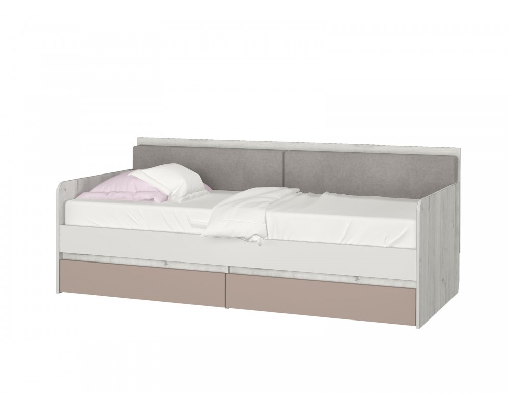 Кровать-тахта Зефир розовый с подушками-3