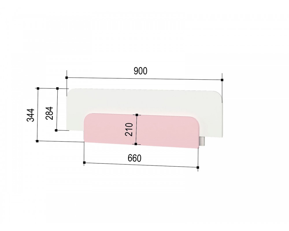 Кровать-тахта Зефир розовый малая с подушками с бортиком Кровать-тахта Зефир розовый малая с подушками с бортиком-3