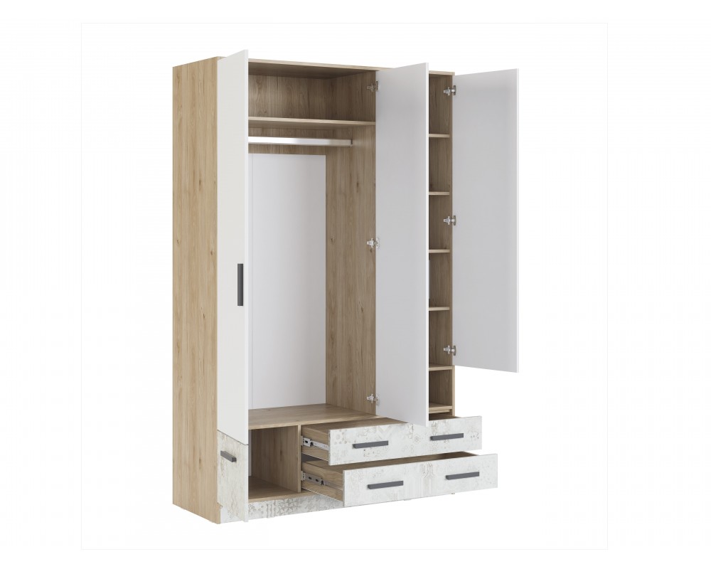 Шкаф трехдверный и полки Алиса Шкаф трехдверный и полки Алиса-1