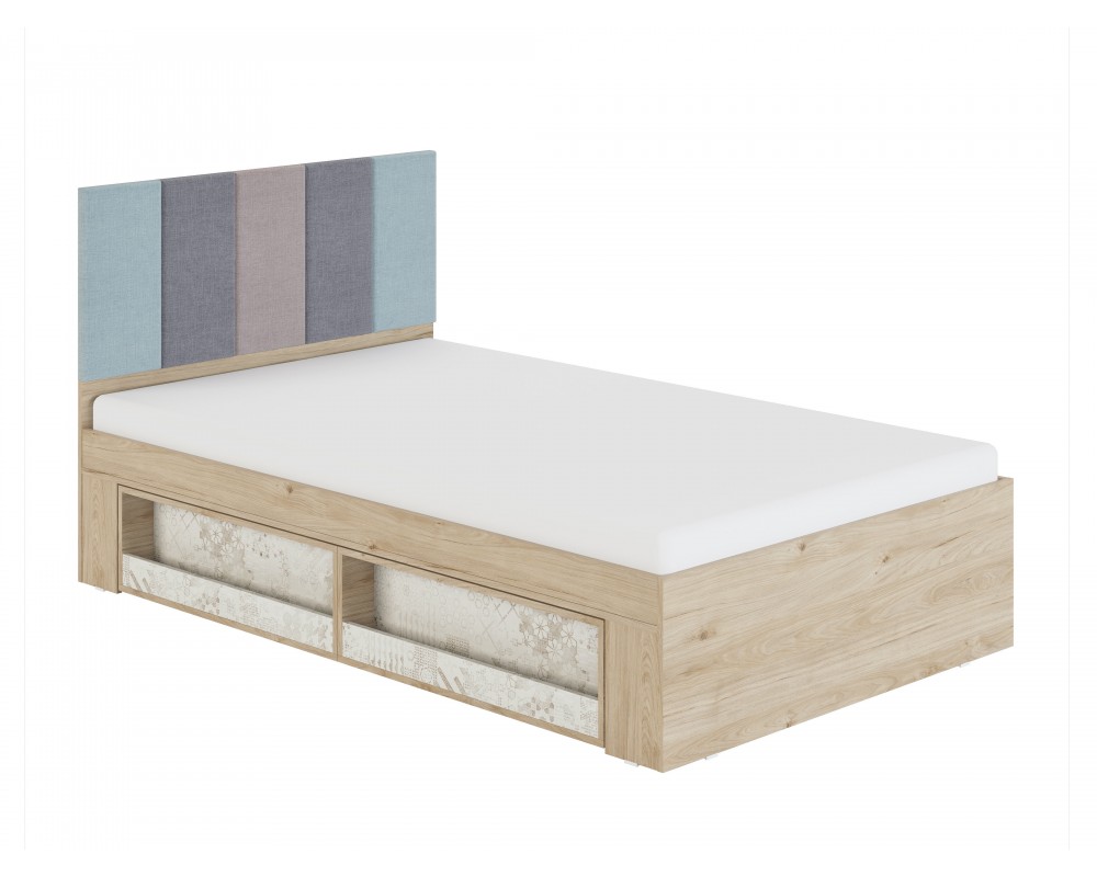 Кровать 1,2 Алиса с мягкой спинкой-0