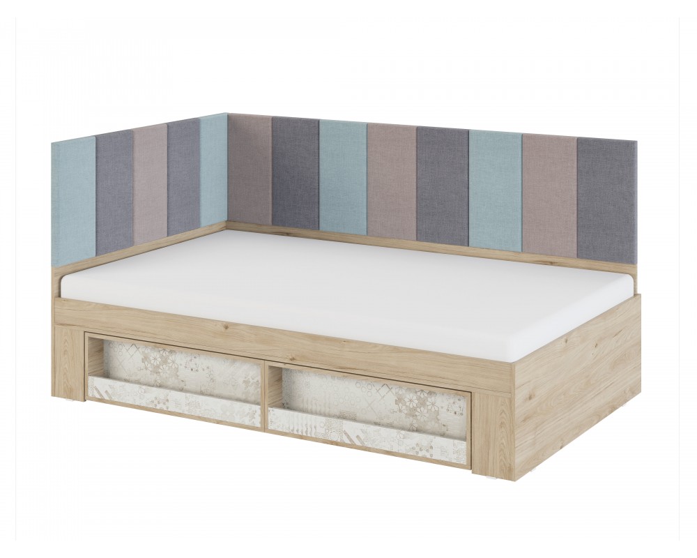 Кровать угловая 1,2 Алиса с мягкой спинкой Кровать угловая 1,2 Алиса с мягкой спинкой-0