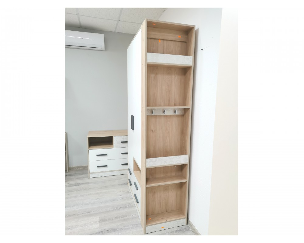 Шкаф двухдверный и стеллаж Алиса Шкаф двухдверный и стеллаж Алиса-4