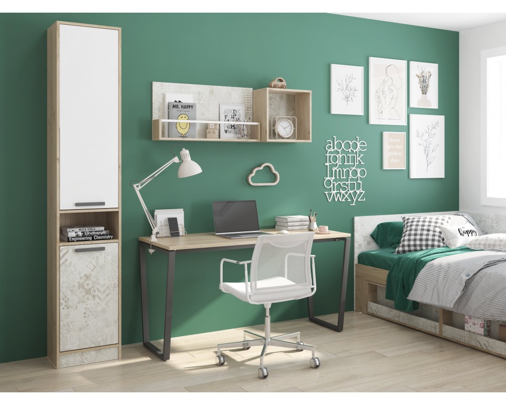 Стол письменный на металлокаркасе с тумбой Алиса Стол письменный на металлокаркасе с тумбой Алиса-4