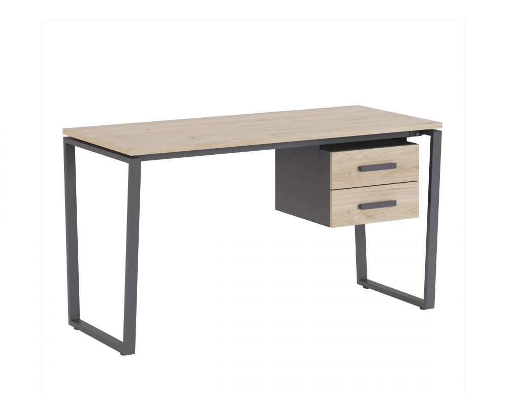 Стол письменный на металлокаркасе с тумбой Алиса Стол письменный на металлокаркасе с тумбой Алиса-0