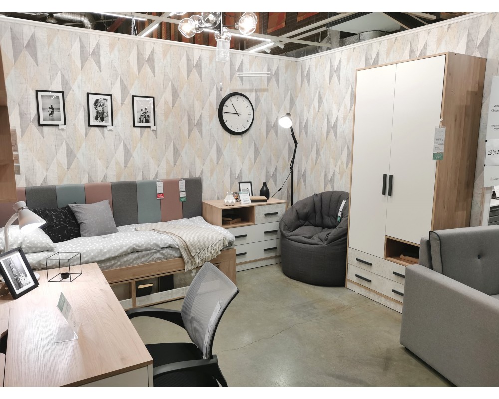 Кровать-тахта 0,8 Алиса с мягкой спинкой-1