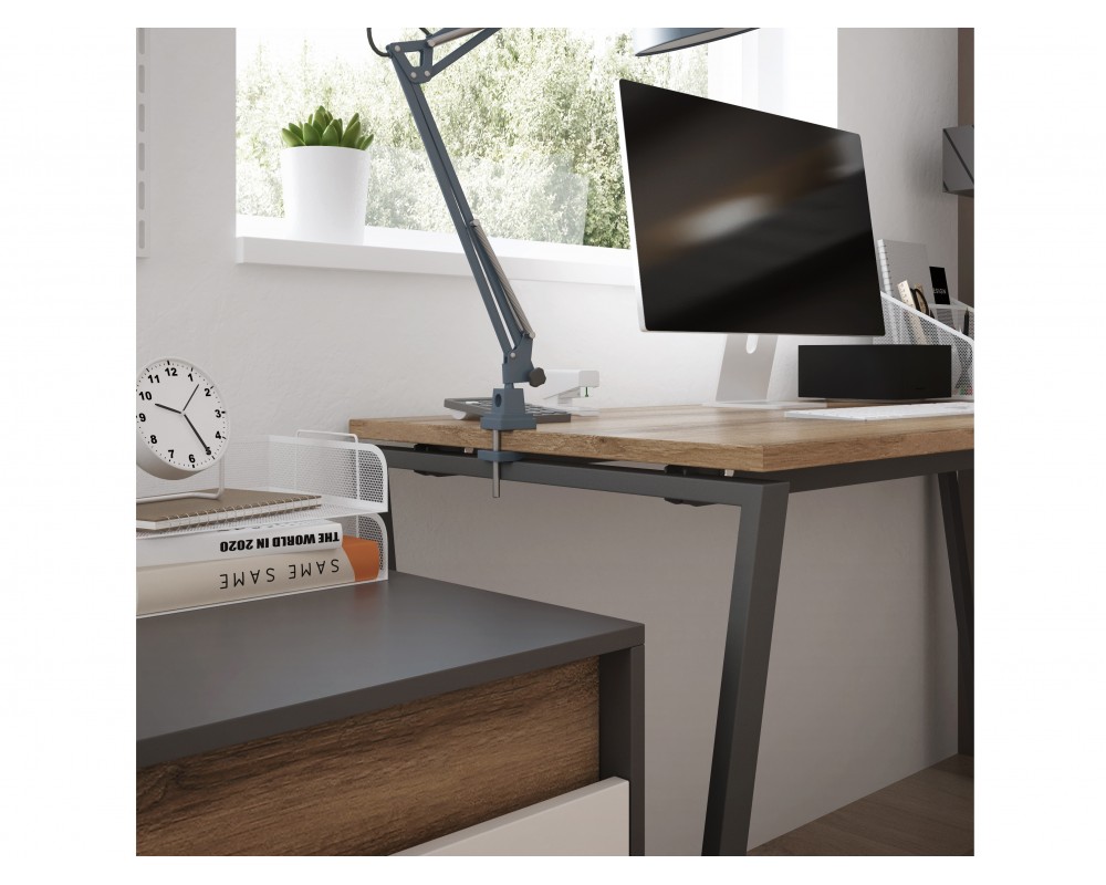 Стол письменный на металлокаркасе с тумбой Гринвич-1