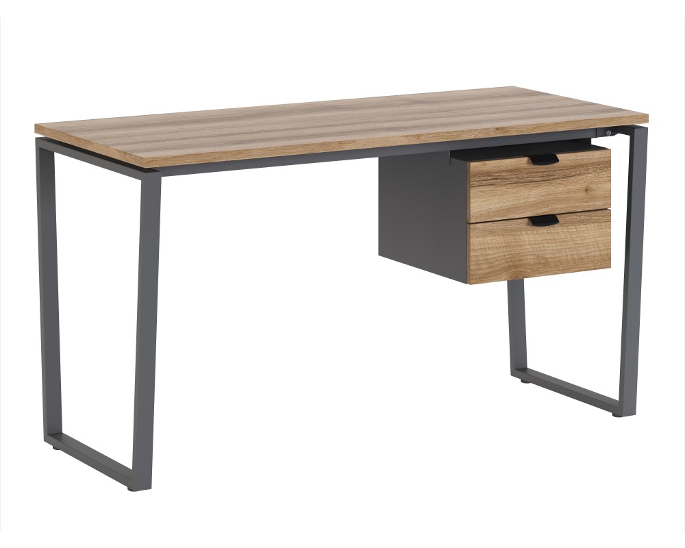 Стол письменный на металлокаркасе с тумбой Гринвич-0