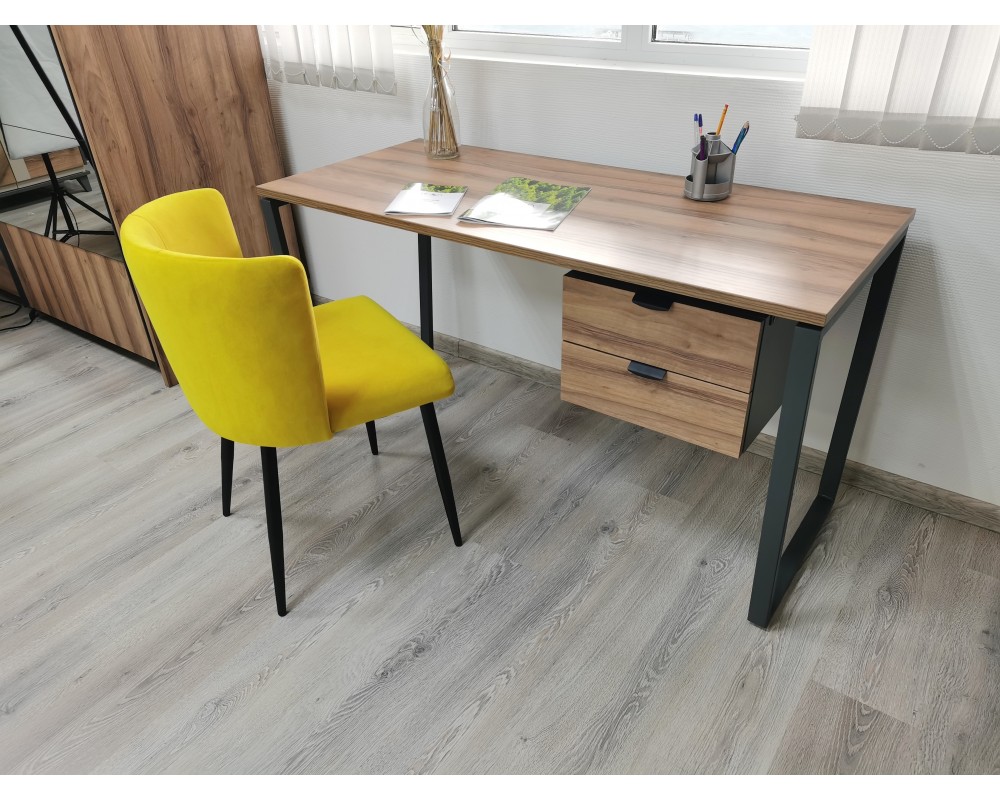 Стол письменный на металлокаркасе с тумбой Гринвич-6