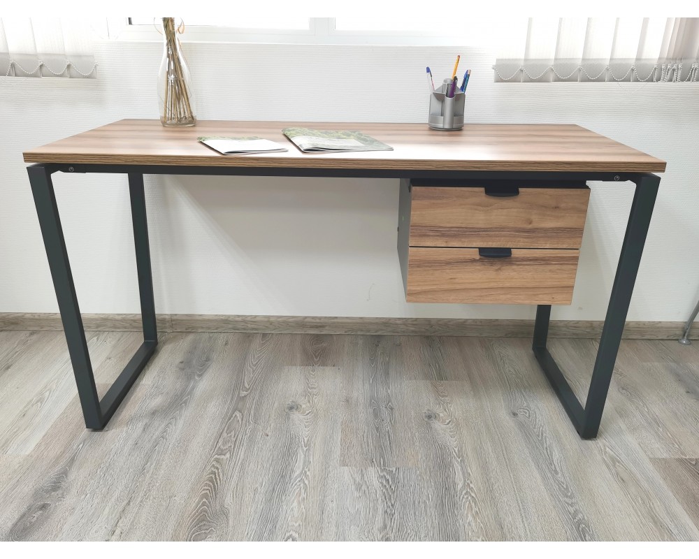 Стол письменный на металлокаркасе с тумбой Гринвич-3