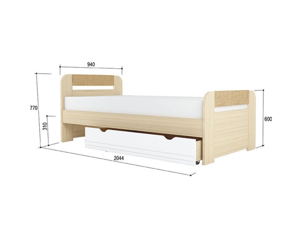 Кровать Стиль Кофе с молоком-2