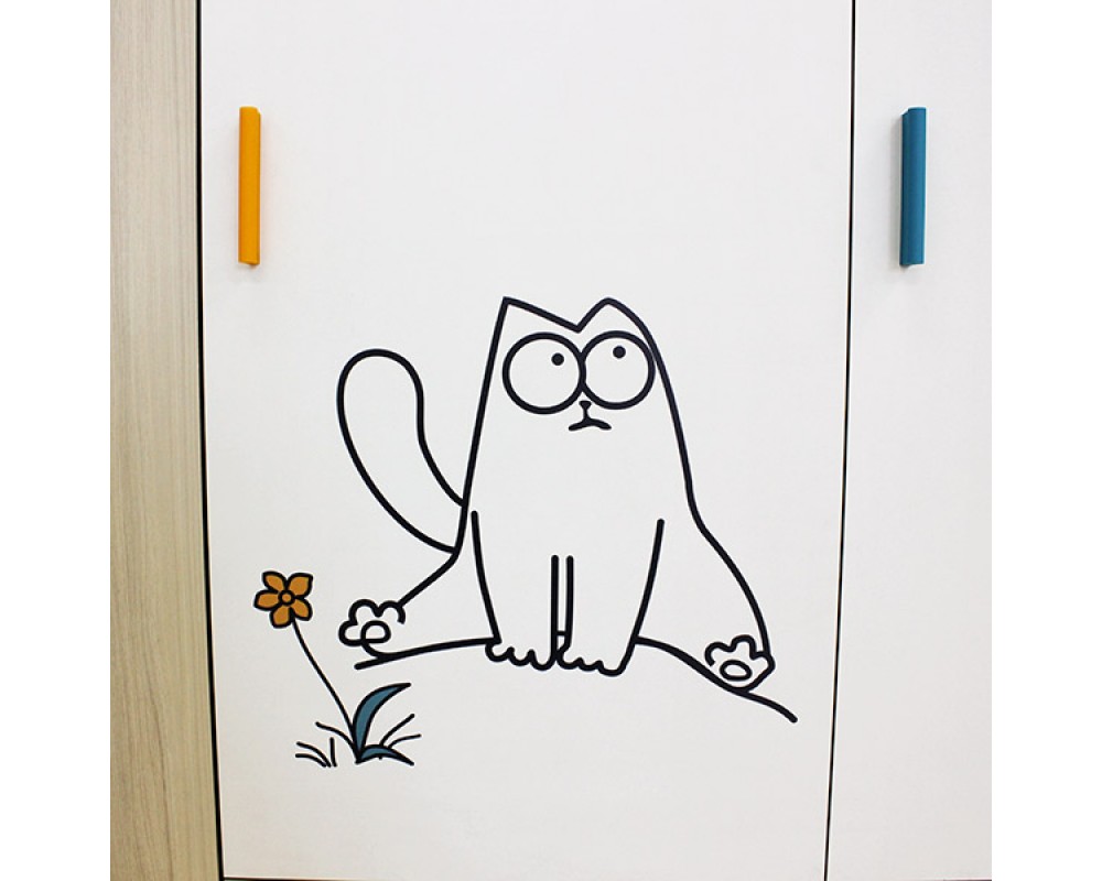 Шкаф двухдверный широкий Кот-3