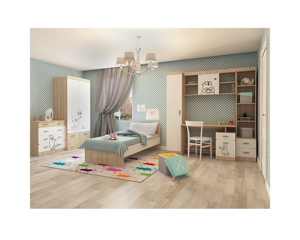 Шкаф двухдверный Кот-14